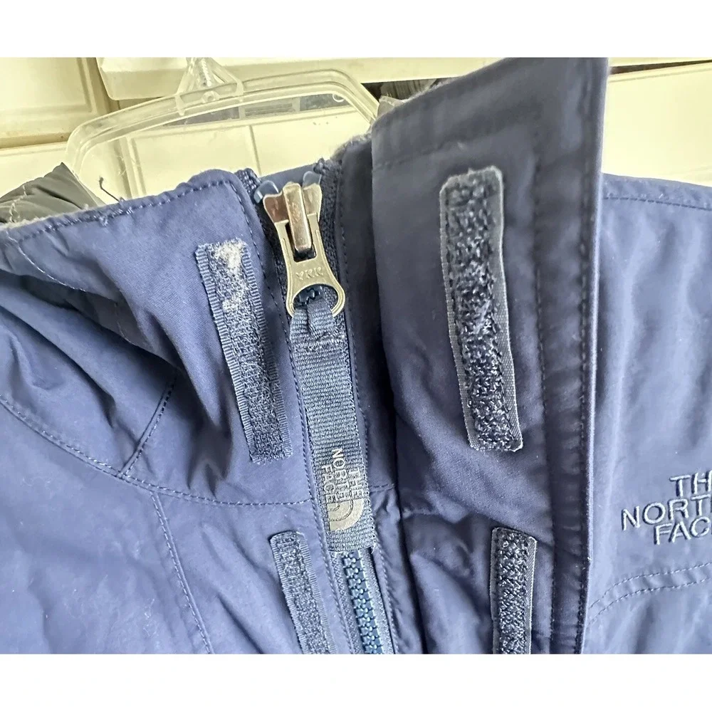 The‎ North Face Down Jacket Hooded Coat Kids 14-16 Girl or Boy Navy Blue 550 Dry